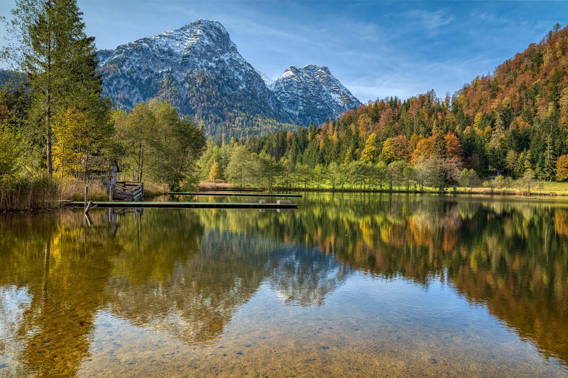 Sommersbergsee im Salzkammergut.